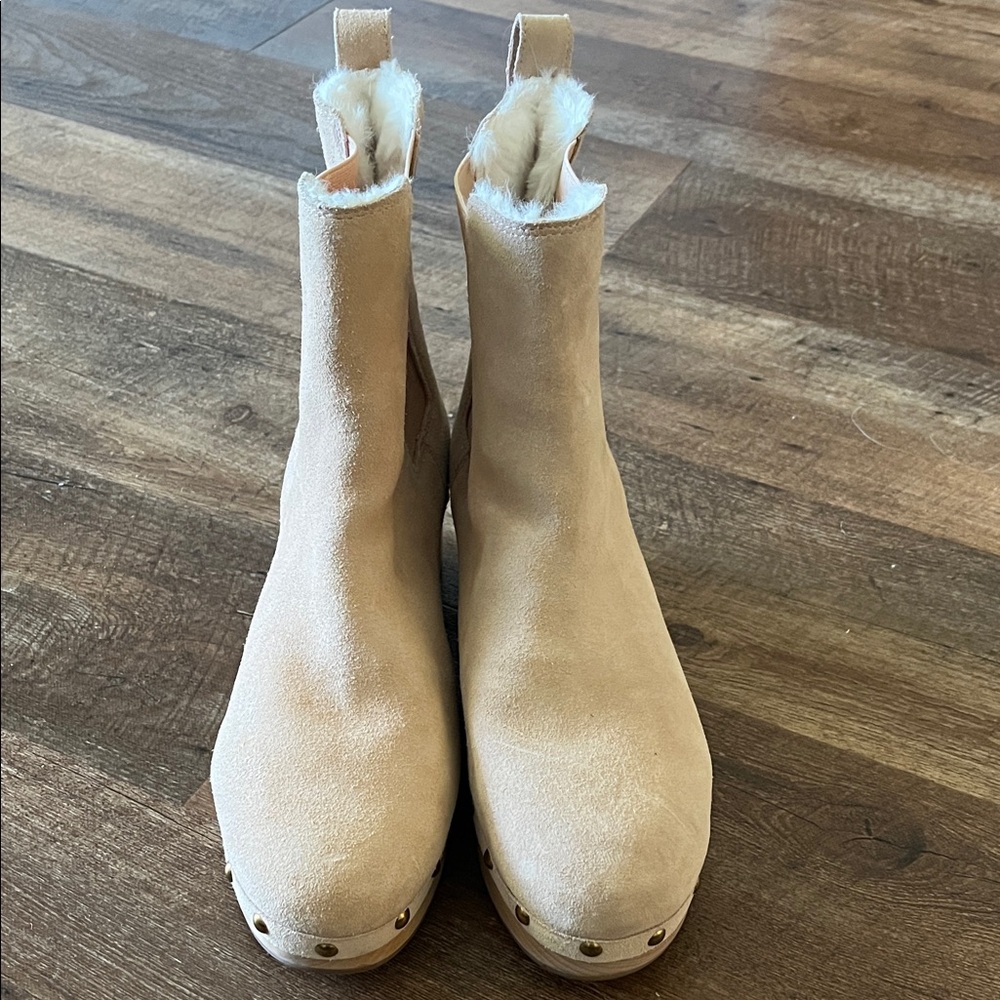 Women's J. Crew Tan Suede Ankle Boots